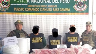 La Libertad: Policía detiene a tres hombres e incauta explosivos en Pataz