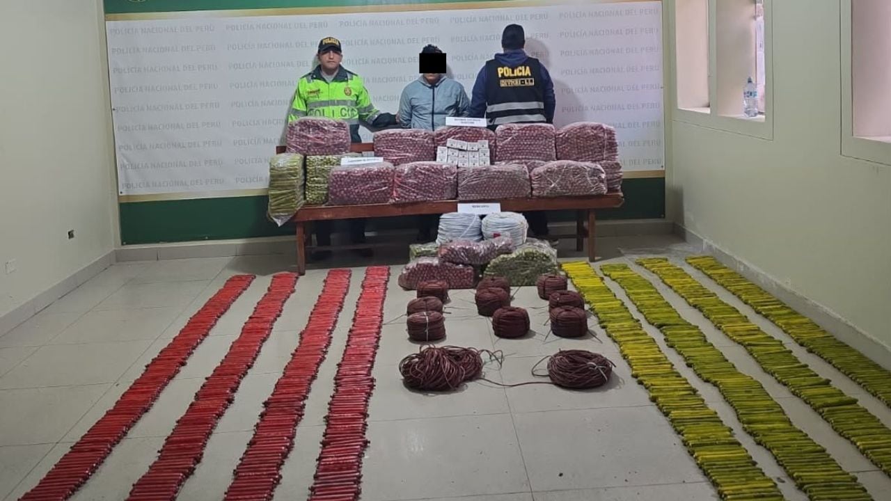 La Policía Nacional informó que cargamento estaría valorizado en 200 mil soles. También se detuvo a un adulto y se retuvo a un menor. (Foto: PNP)