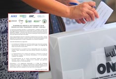 Gremios empresariales exigen auditoría internacional al sistema electoral de la ONPE