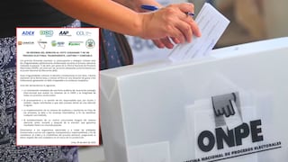 Gremios empresariales exigen auditoría internacional al sistema electoral de la ONPE