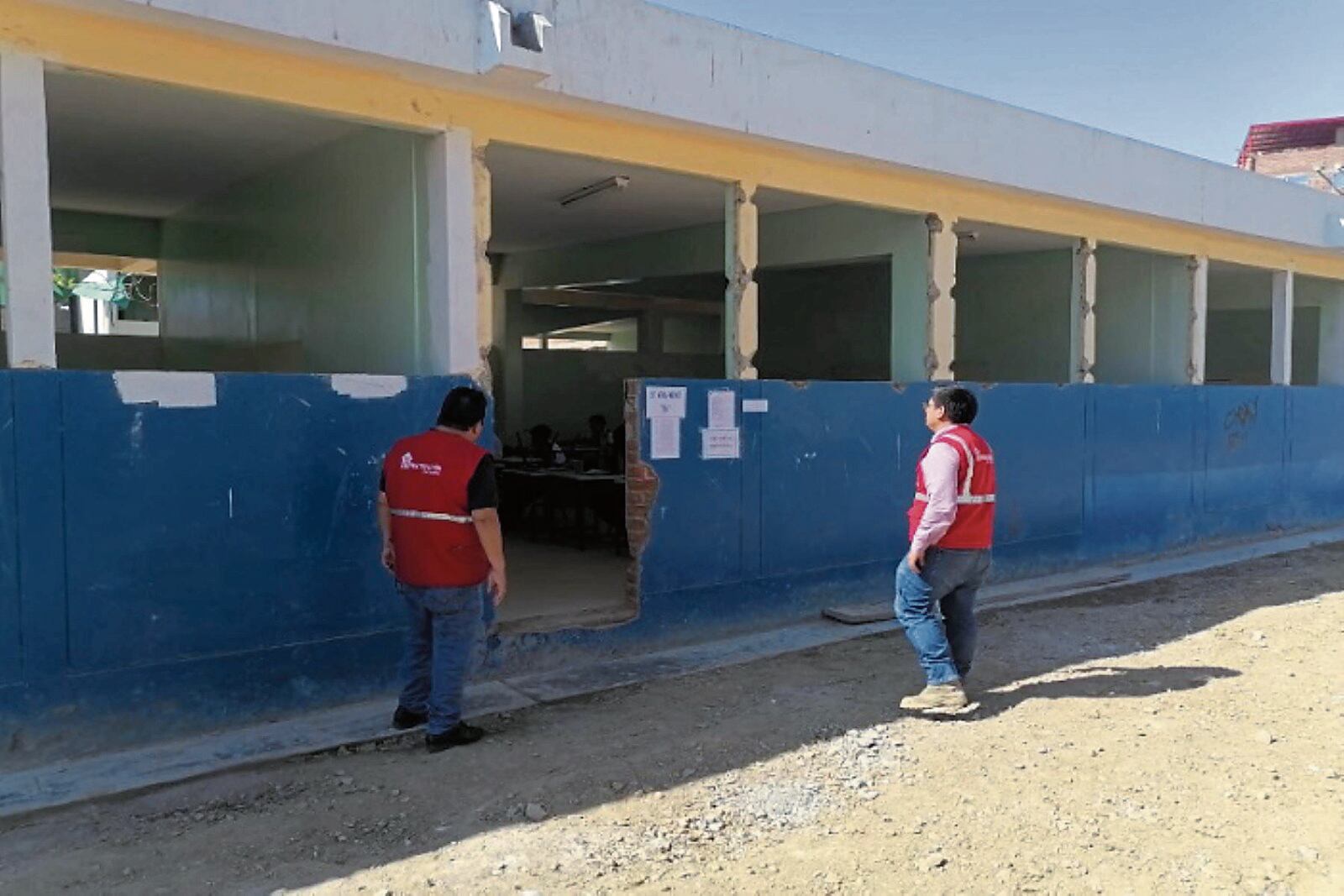 Escolares no cuentan con las condiciones más óptimas. Son dos años de espera, porque la obra debió terminar en diciembre del 2021