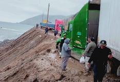 Panamericana Sur: Varados cinco días, arriesgan su vida cruzando a pie (FOTOS y VIDEO)