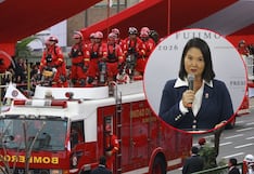 Oficina de Keiko Fujimori promete revertir exclusión de bomberos en la Parada Militar y Desfile Cívico