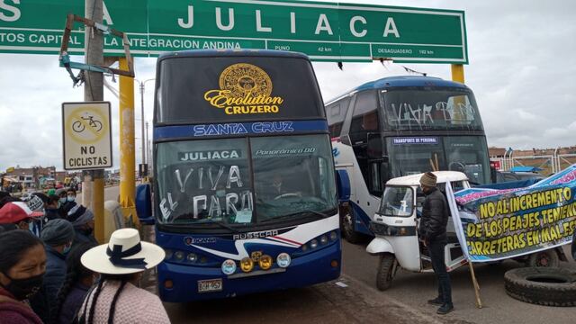 Paro de transportistas es contundente en la región Puno (FOTOS)