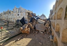 Más de 20 nichos quedan destruidos tras sismo de 6.1 en cementerio de Saraja