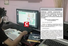 Minedu oficializa clases virtuales en Lima y Callao hasta el 14 de marzo por crisis de combustible