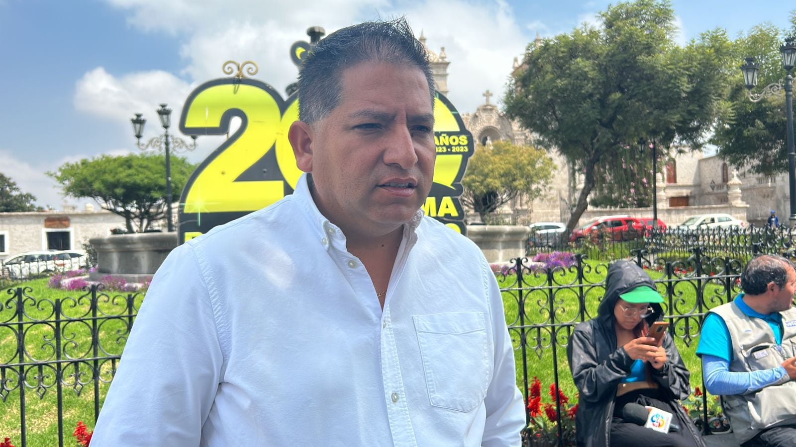 Alcalde distrital de Cayma, Juan Carlos Linares. (Foto: GEC)