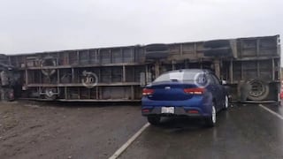 La Libertad: Lluvia provocó tres accidentes en la Panamericana