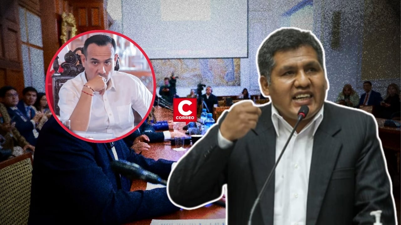 Jaime Quito pedirá sesión extraordinaria de Fiscalización para investigar reunión clandestina de José Jerí. Composición: Diario Correo.