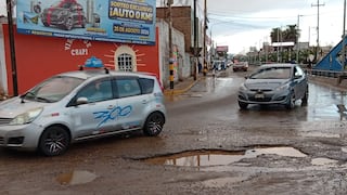 Tacna: Lluvias dañan gran parte de la pista en vías y se mantiene agua empozada en óvalos
