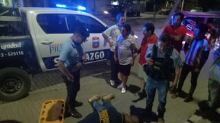 Serenazgo de Piura auxilia a herido abandonado por motociclista