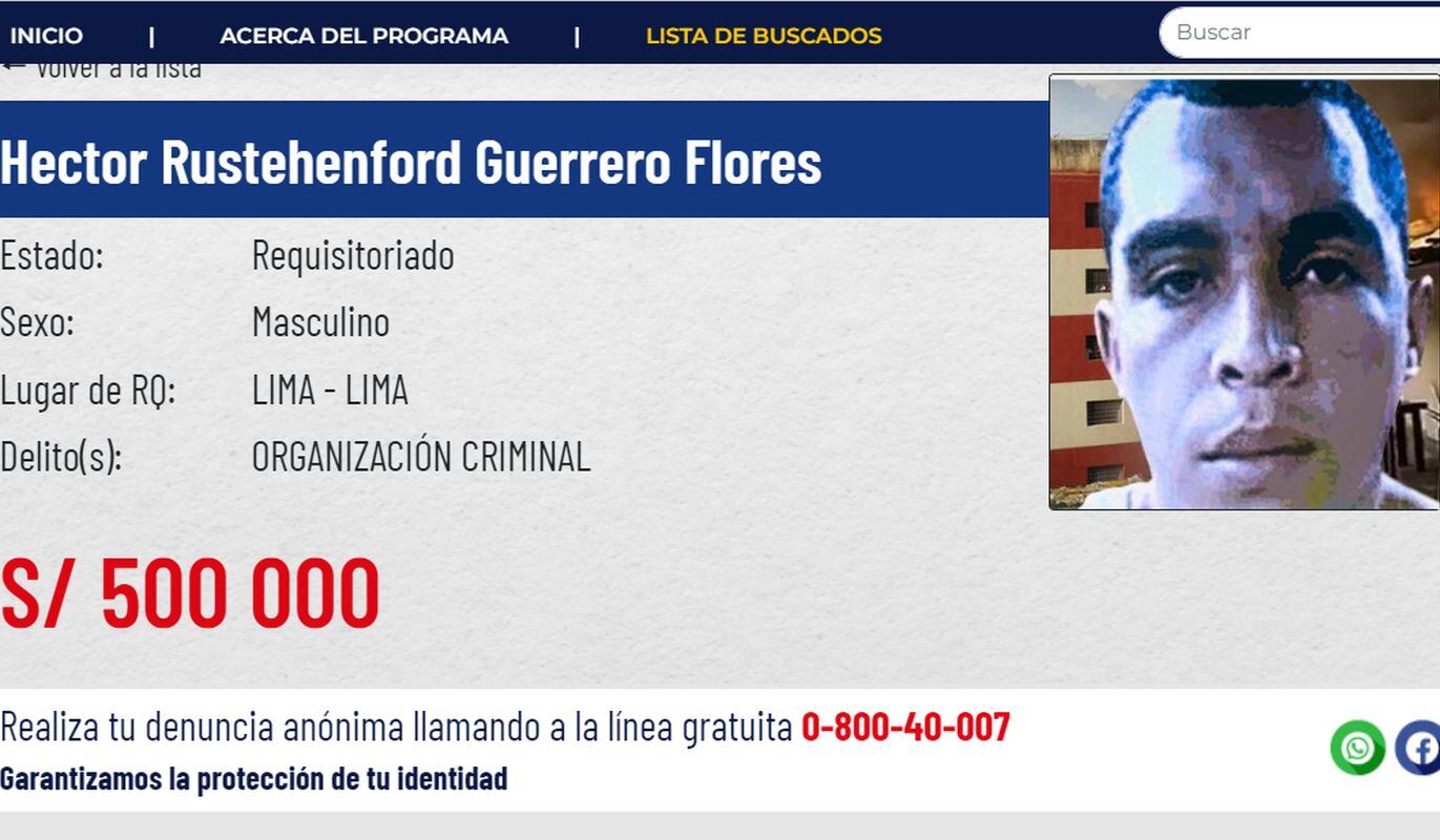 Perú ofrece 500 mil soles por el paradero de ‘Niño Guerrero’, cabecilla de la banda ‘El Tren de Aragua’ .