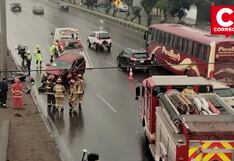 Surco: Tráiler choca camioneta y causa aparatoso accidente en la Panamericana Sur