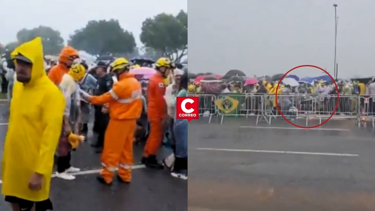 Brasil: rayo impacta sobre simpatizantes que exigían liberación de Jair Bolsonaro y deja 11 heridos. Composición: Diario Correo.