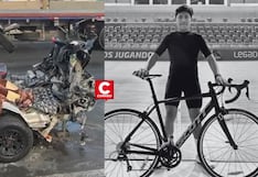 VES: campeón nacional de ciclismo murió en accidente entre combi y bus en la Panamericana Sur
