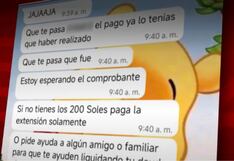 Vecina de Puente Piedra denuncia extorsión tras pedir préstamo por internet