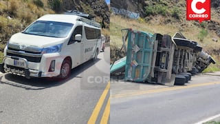 Jauja: Racha de accidentes deja ocho heridos en carreteras