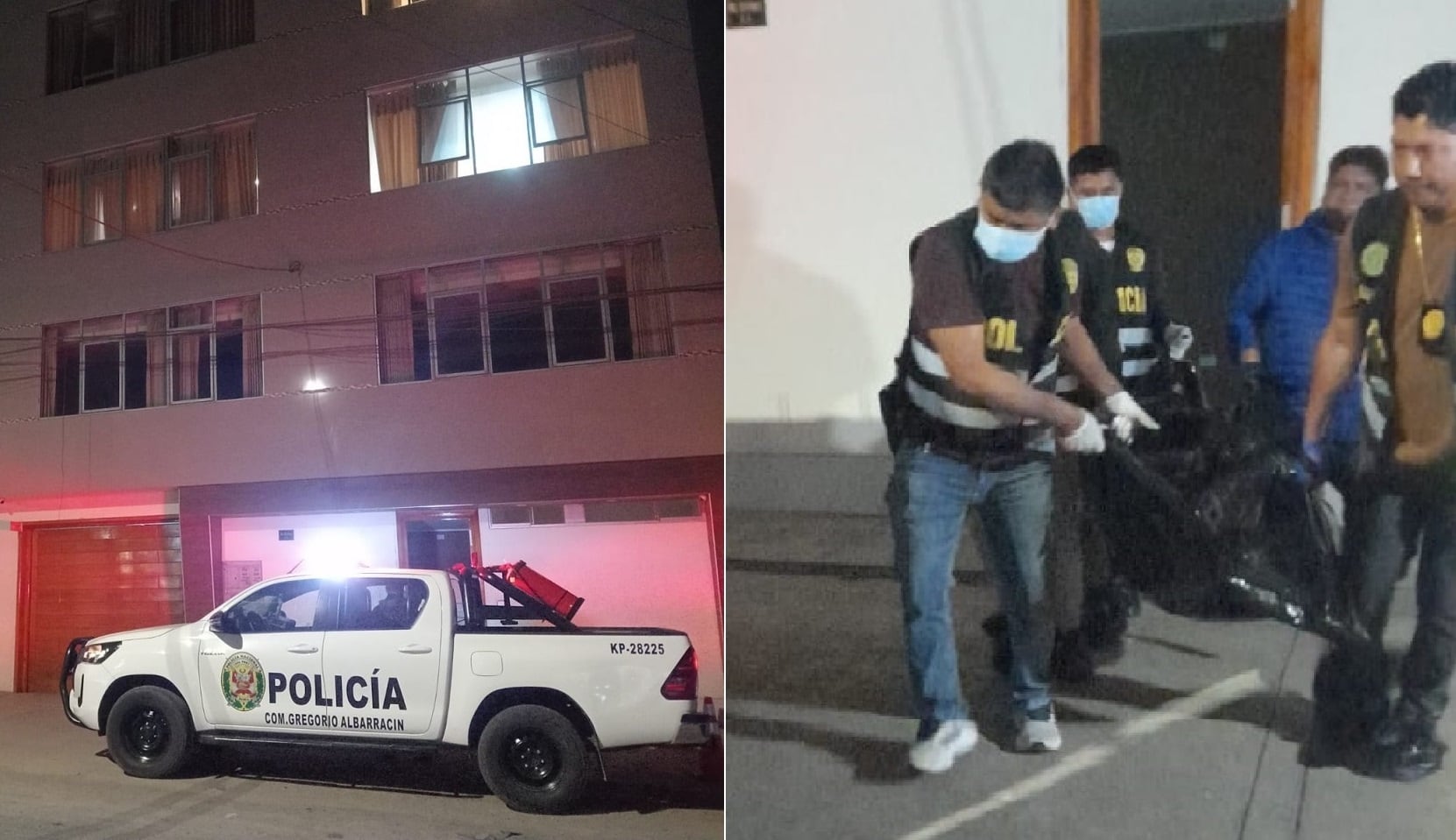 De condominio en avenida Collpa retiraron los cadáveres durante la noche