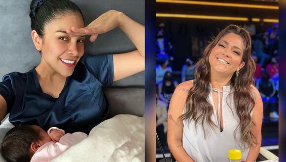 Katia palma conoce a la bebé de Maricarmen Marin