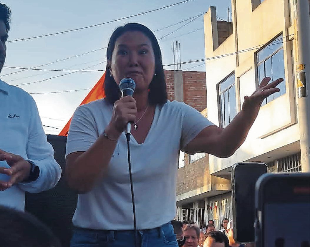 Desde Alto Trujillo, dijo que con la “fuerza que le da ser hija de Alberto Fujimori y con su equipo técnico les devolverá la seguridad a los peruanos.