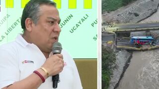 Gustavo Adrianzén atribuye colapso del puente Chancay a su antigüedad y las lluvias