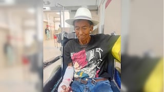 Arequipa: Buscan a familiares de anciano herido tras accidente
