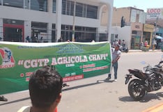 Ica: trabajadores de Agrícola Chapi protestan y exigen solución a pliego de reclamos