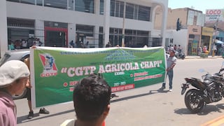 Ica: trabajadores de Agrícola Chapi protestan y exigen solución a pliego de reclamos