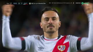 Barcelona vs. Rayo Vallecano: Álvaro García le dio el primer gol a los ‘Rayistas’ en el Camp Nou (VIDEO)
