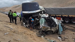 Choque múltiple deja 4 muertos y 10 heridos en la Panamericana Sur en Camaná (VIDEO)
