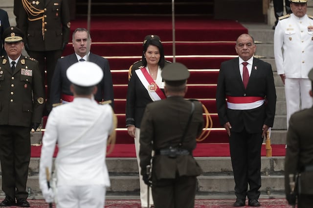Keiko Fujimori es reconocida como jefa suprema de las FF. AA. (Fotos: Julio Reaño/GEC)