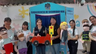 Seguridad vial: aprenden con títeres en Trujillo