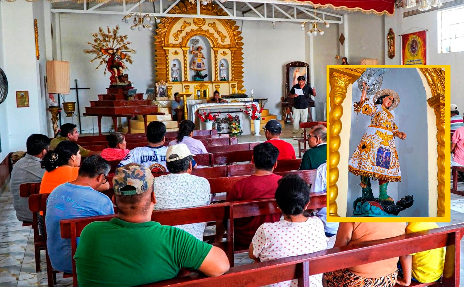San miguel Arcángel, patrono de Montesullón tiene 115 años de creación.