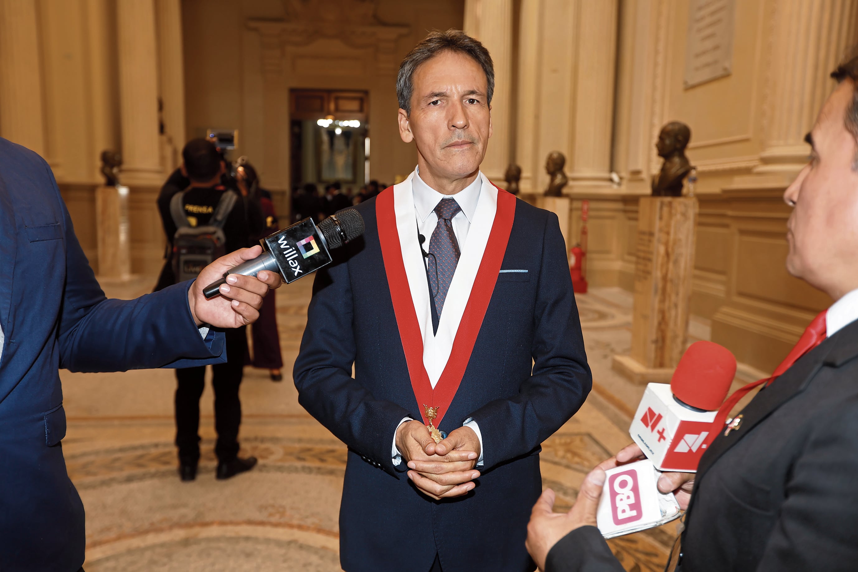 El senador Segundo Tapia no descarta modificar el dictamen de Diputados, incluso incrementar las facultades que la cámara baja apruebe. Foto: Mario Zapata N. / @photo.gec