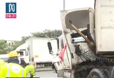 Surco: Choque de camión causa gran congestión en la avenida Separadora Industrial