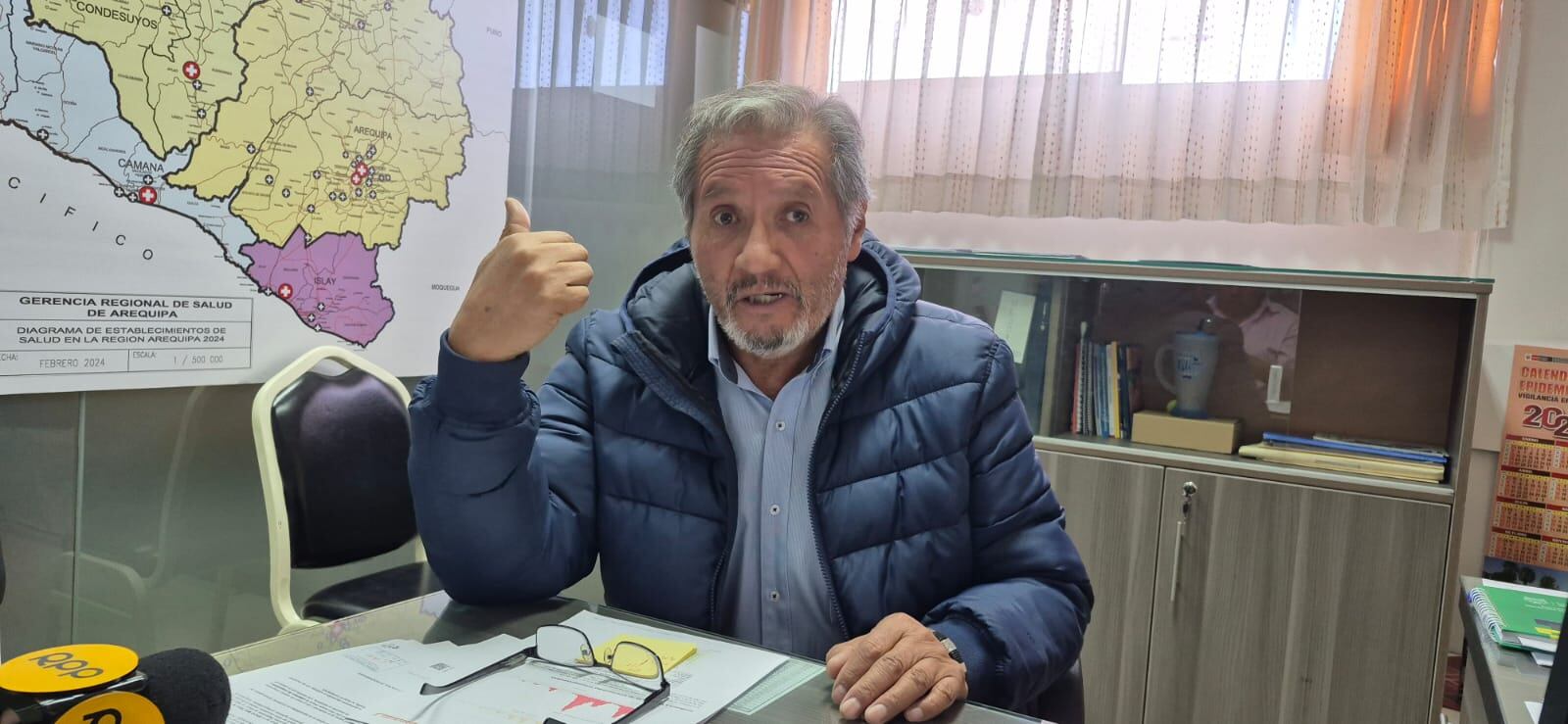 Jefe de Epidemiología de la Gerencia Regional de Salud Arequipa, Jorge Velarde. Foto: GEC.