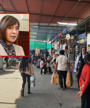 Alcaldesa Janet Cubas y Mirtha Plasencia, presidenta de Junta de Propietarios.