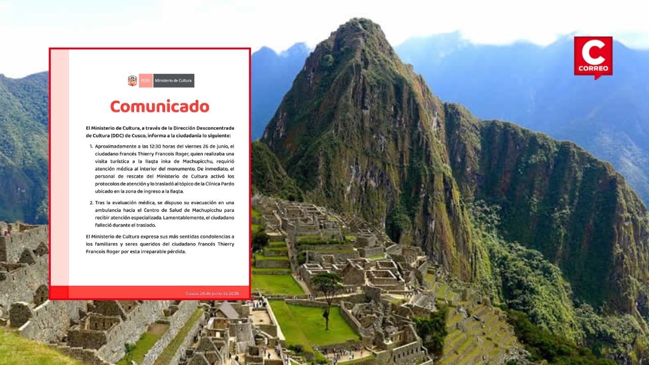 Machu Picchu: turista francés fallece tras sufrir una descompensación en la ciudadela. Composición: Diario Correo.