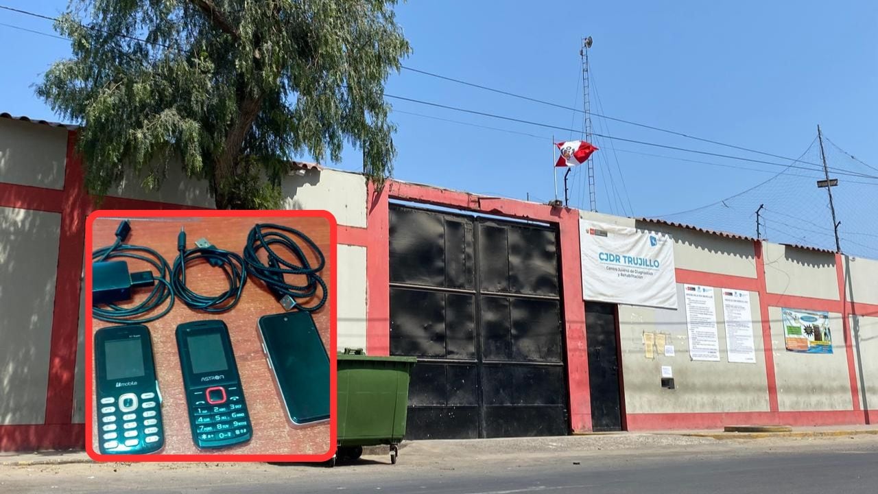 Aparatos móviles estaban debajo de su camarote. También se encontró un encendedor. (Foto: Pronacej)