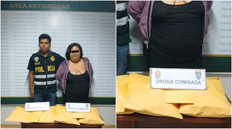 Ica: Policía Antidrogas detiene a mujer con clorhidrato de cocaína, PBC y marihuana