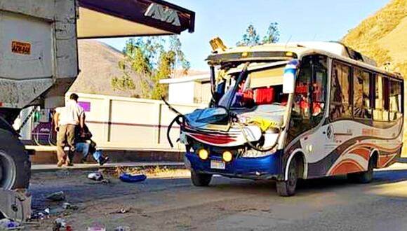 De acuerdo a lo informado hasta el momento, el accidente dejó varias personas con lesiones leves. Se invesriga qué provocó la colisión. Foto: Prensa Libre Perú