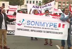 Mypes exigen cambios en el programa ‘Compra MyPerú’ en protesta frente a Produce