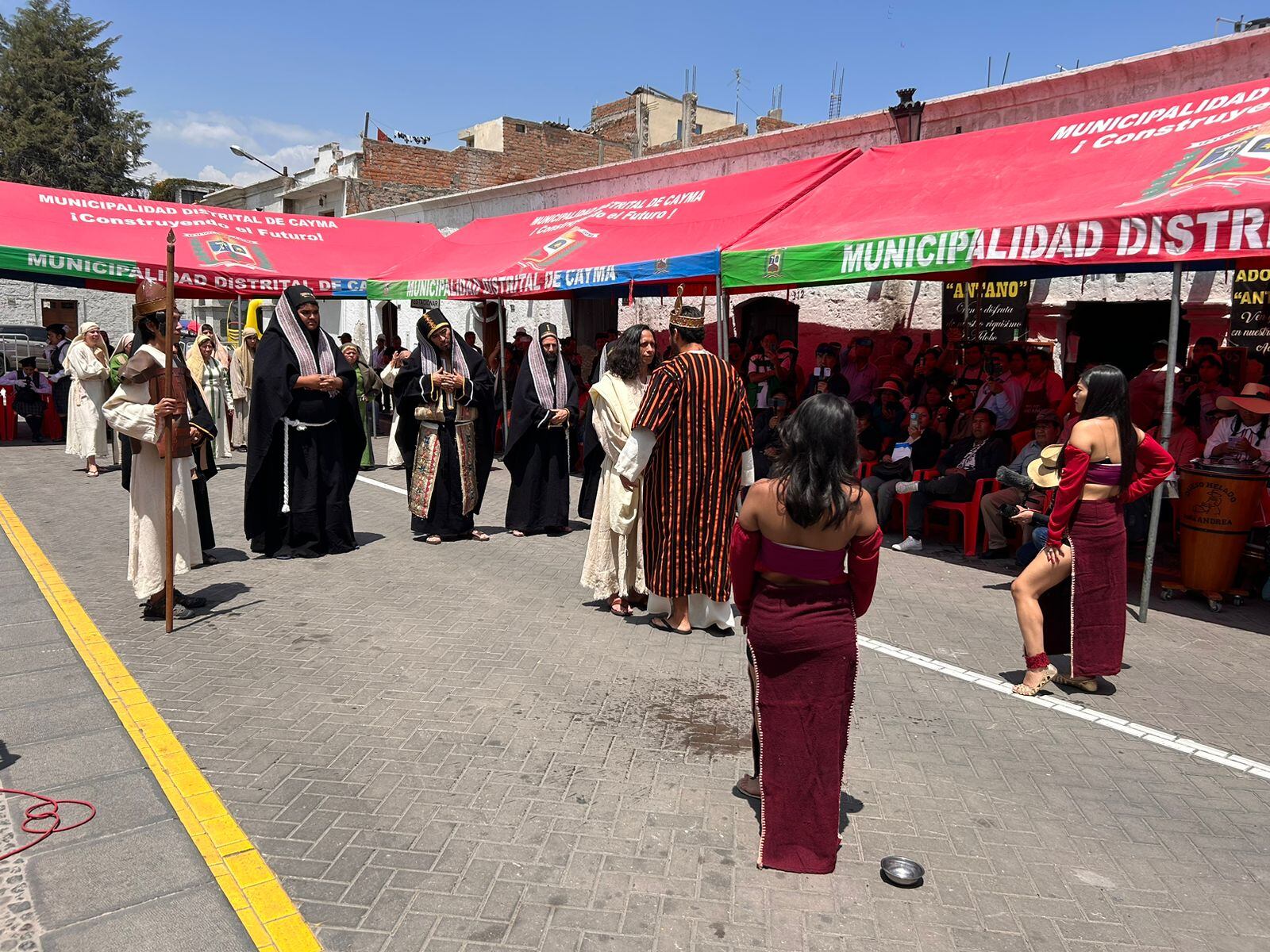 Escena de la Pasión Viviente de Carmen Alto. Foto: GEC.