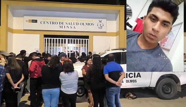 Los familiares llegaron hasta el centro de salud de Olmos.