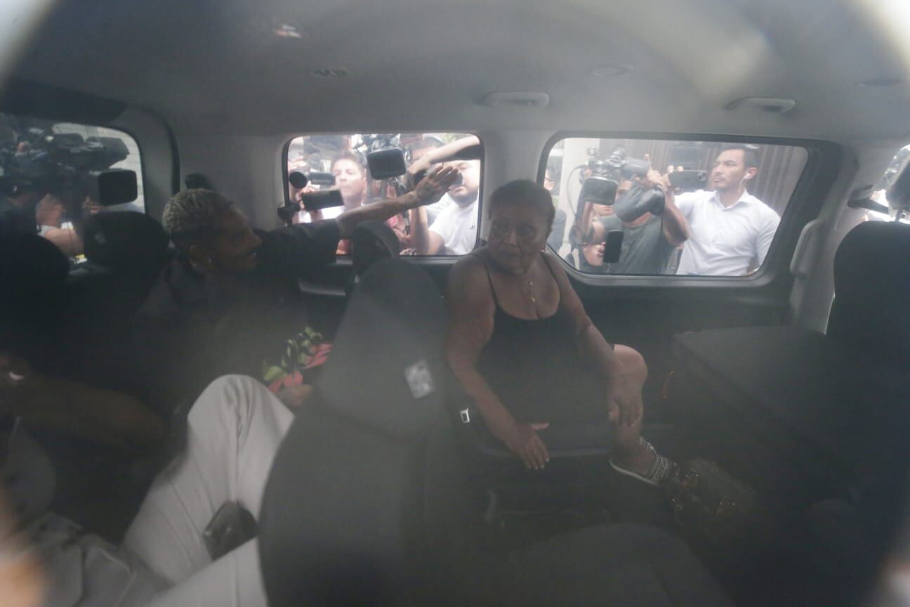 Miércoles 21 de febrero 2024 El delantero nacional, Paolo Guerrero y Richard Acuña se reunieron en el distrito de San Isidro. Foto: César Bueno @photo.gec