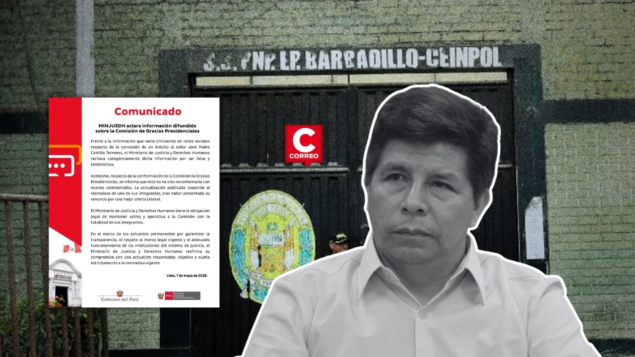 Pedro Castillo seguirá en Barbadillo: Ministerio de Justicia descarta indulto al expresidente. Composición: Diario Correo.