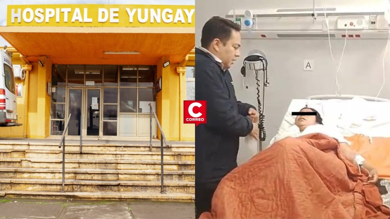 Áncash: Despiden a ginecólogo y obstetra tras consentir parto en pasillo del Hospital de Yungay. Composición: Diario Correo.