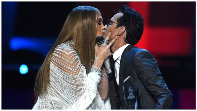 Marc Anthony y J.Lo asombraron con un beso en los Grammy Latino ¿Regresaron? (VIDEO)