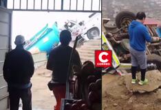 Puente Piedra: Dos familias duermen en carpas tras caída de cisterna en sus casas