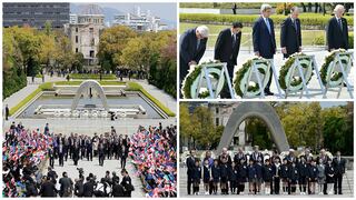 Ministros del G7 pactan en Hiroshima trabajar por un mundo sin armas atómicas